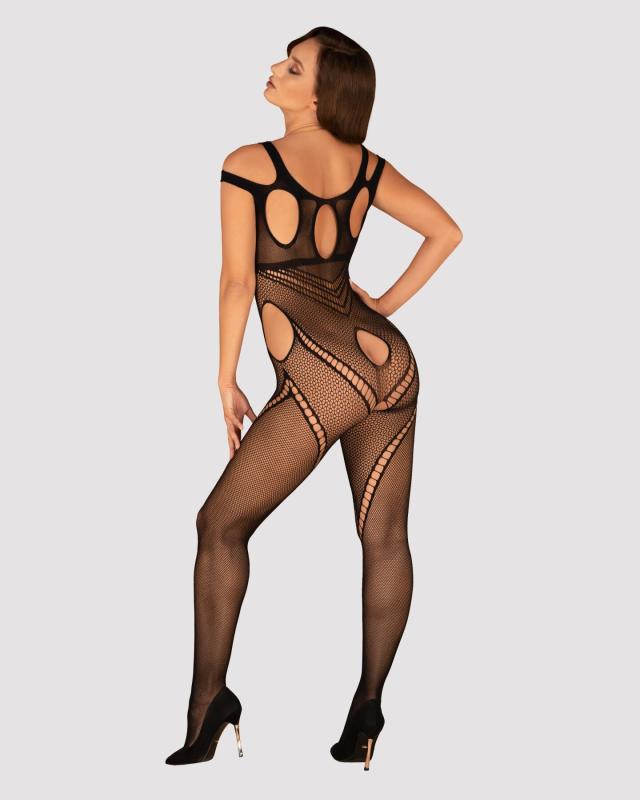 SO7242 Бодистокинг Obsessive Bodystocking G322 S/M/L, фантасмагорически-силуэтный крой