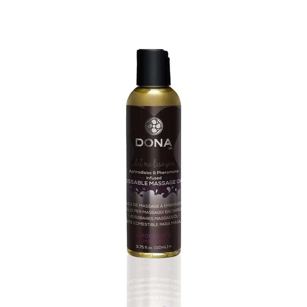 SO1535 Массажное масло DONA Kissable Massage Oil Chocolate Mousse (110 мл) можно для оральных ласк