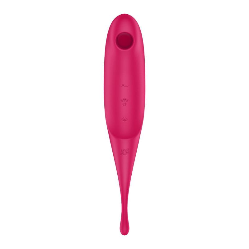 SO7802 Вибратор для клитора с вакуумной стимуляцией Satisfyer Twirling Pro Red