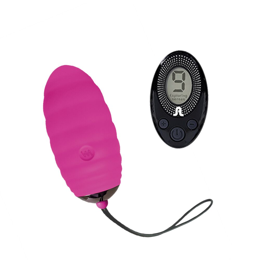AD40721 Виброяйцо Adrien Lastic Ocean Breeze Pink с пультом ДУ, 10 режимов работы