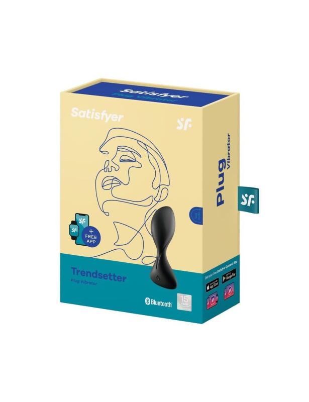 SO6099 Анальная смарт-пробка с вибрацией Satisfyer Trendsetter Black