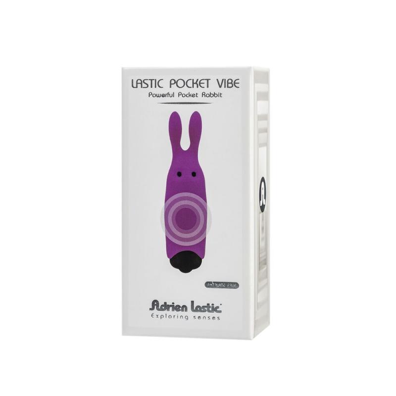 AD33483 Віброкуля Adrien Lastic Pocket Vibe Rabbit Purple зі стимулювальними вушками
