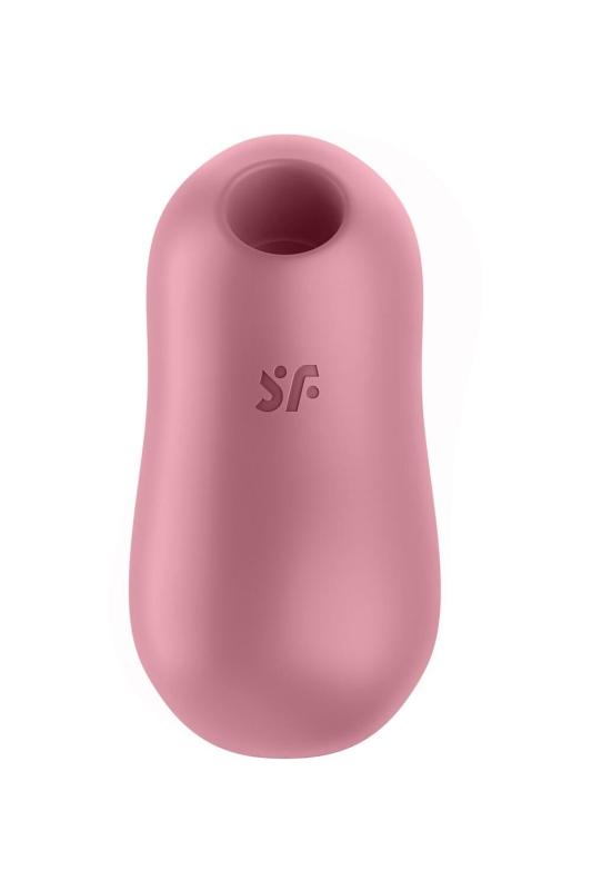 SO6282 Вакуумный стимулятор с вибрацией Satisfyer Cotton Candy Light Red