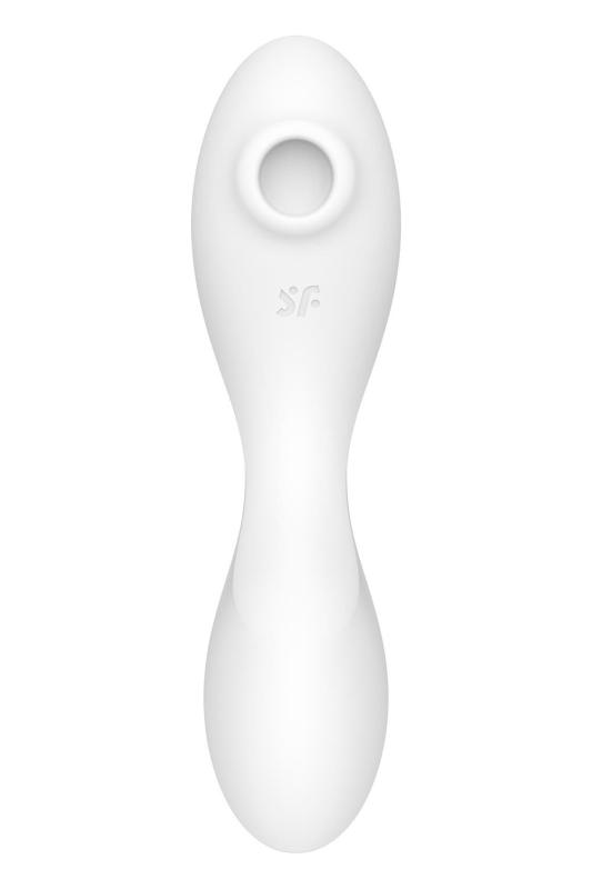 SO6725 Вакуумный смарт-стимулятор с вибрацией Satisfyer Curvy Trinity 5 (White), управление со смартфона