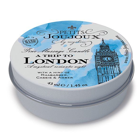 SO3170 Массажная свечa Petits Joujoux - London - Rhubarb, Cassis and Ambra (43 мл) с афродизиаками