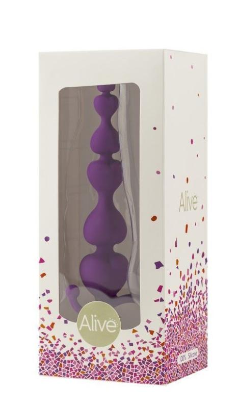 AL20393 Анальные шарики Alive Go Pearl, силикон, макс. диаметр 3,1см