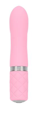 Роскошный вибратор PILLOW TALK - Flirty Pink с кристаллом Сваровски, гибкая головка