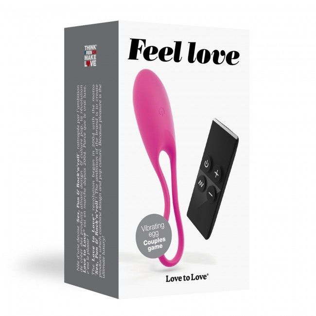 SO3087 Виброяйцо Love To Love Feel Love Pink с пультом ДУ и регулированием интенсивности
