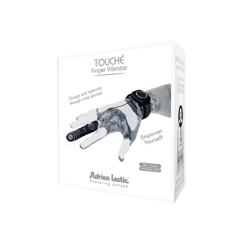 AD40709 Вибратор на палец Adrien Lastic Touche (L) для глубокой стимуляции с пультом управления на руке