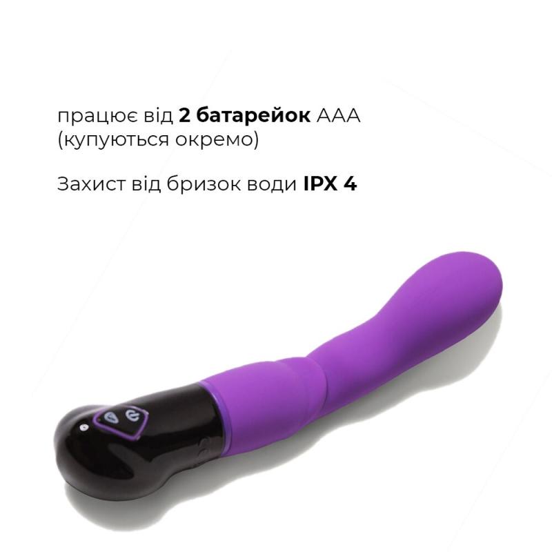 AD11043 Вибратор Adrien Lastic Nyx, стимуляция точки G и входа во влагалище