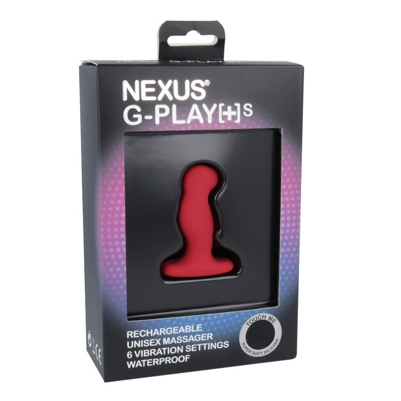 GPS003 Вибромассажер простаты Nexus G-Play Plus S Red, макс диаметр 2,3 см, перезаряжаемый