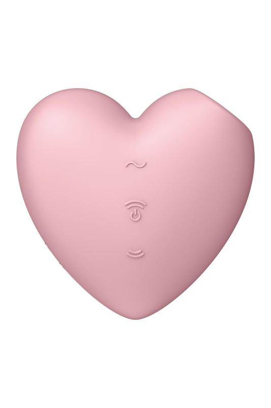 SO6286 Вакуумный стимулятор-сердечко с вибрацией Satisfyer Cutie Heart Light Red
