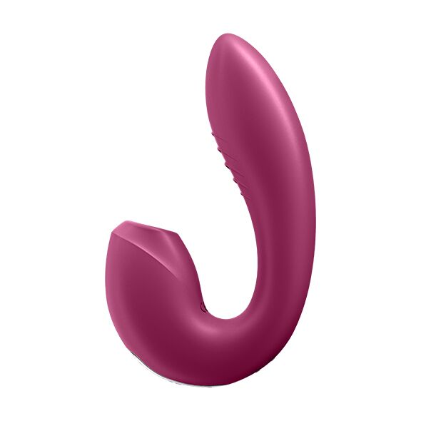 SO6113 Вакуумный смарт-вибратор Satisfyer Sunray Berry, 4 положение ствола
