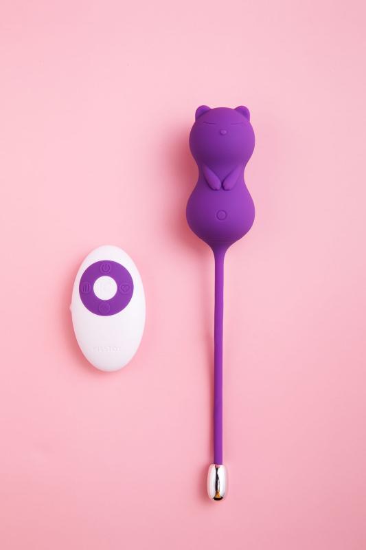 SO3627 Вагинальные шарики с вибрацией KISTOY Paula с пультом ДУ, диаметр 32мм