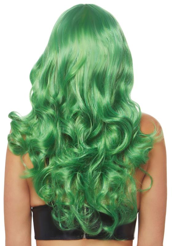 SO8009 Волнистый парик Leg Avenue Misfit Long Wavy Wig Green, длинный, реалистичный вид, 61 см