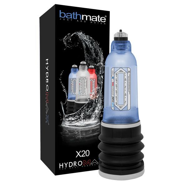 HM-20-AB Гидропомпа Bathmate Hydromax 5 Blue (X20), для члена длиной от 7,5 до 12,5см, диаметр до 4,5см
