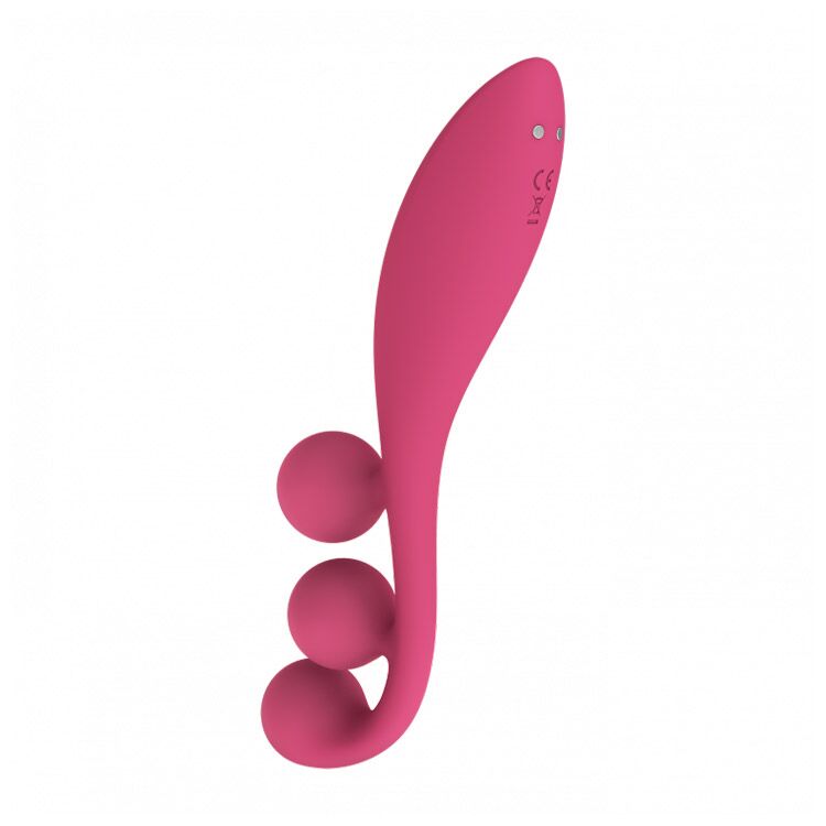 SO7785 Универсальный вибратор Satisfyer Tri Ball 1, 3 мотора, гнется