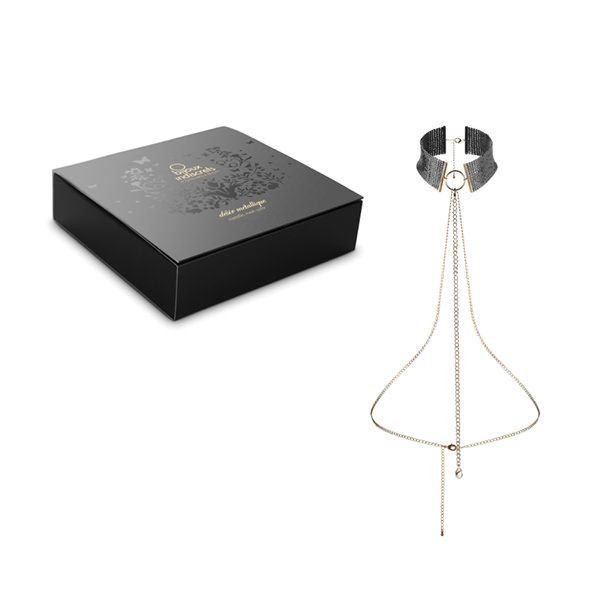 SO2665 Ожерелье-воротник Bijoux Indiscrets Desir Metallique Collar - Black