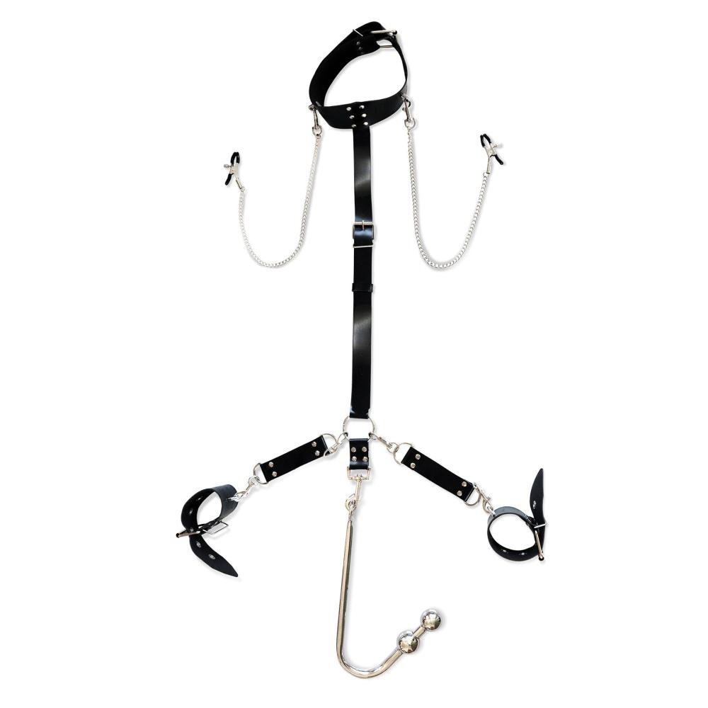 SO8508 Бондажный набор с металлическим анальным крюком №3 Art of Sex Beatrice Bondage set with anal hook №3