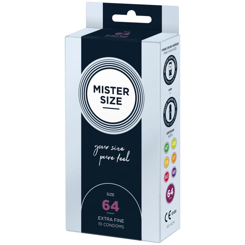 SO8047 Презервативы Mister Size - pure feel - 64 (10 condoms), толщина 0,05 мм