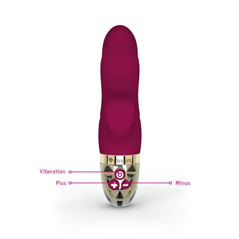 SO8137 Вибратор-кролик Mystim Hop Hop Bob Fuchsia, мощный мотор, 8 режимов