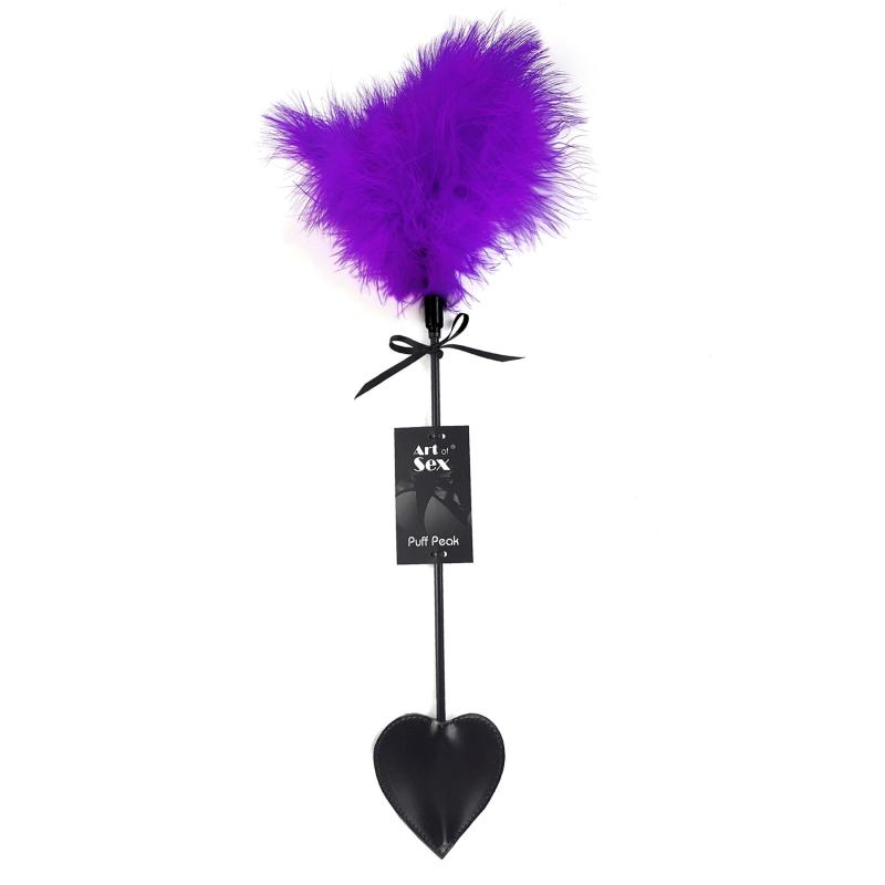 SO6968 Щекоталка со шлепалкой Пика Art of Sex - Puff Peak, цвет Фиолетовый