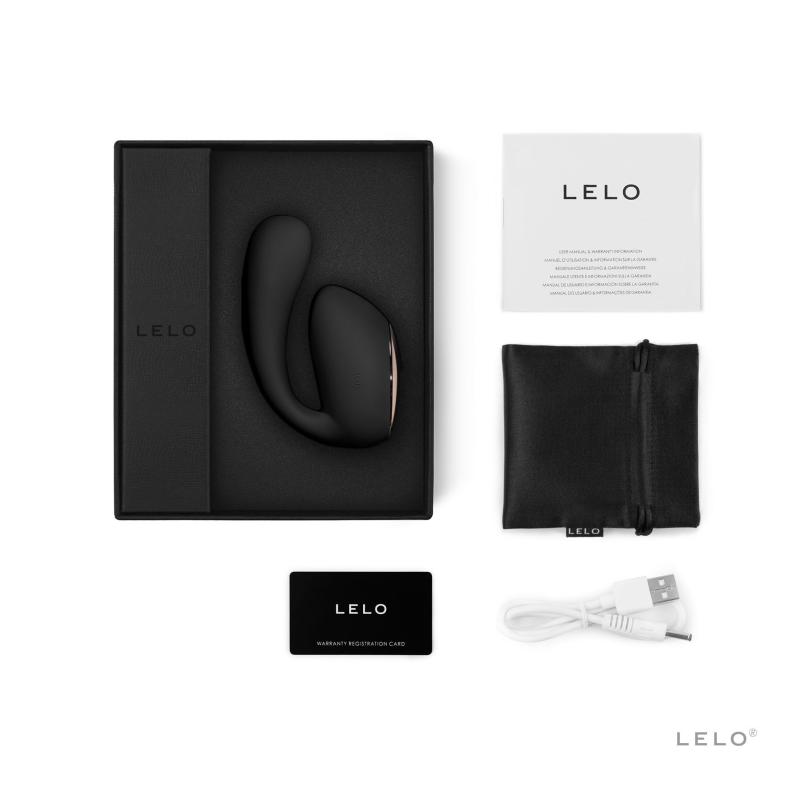 SO8076 Смарт-вибратор LELO Ida Wave Black, вагинально-клиторальный, технология WaveMotion, 2 мотора