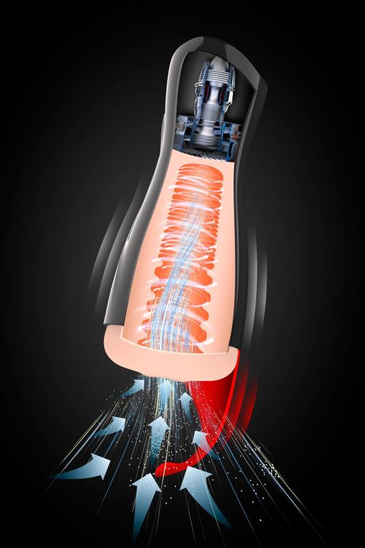 SO8692 Премиум-вибромастурбатор Real Body - Real Sucking Pussy 2, всасывание, звук, стимуляция промежности