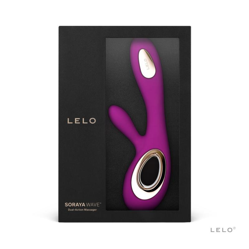SO8113 Вибратор-кролик LELO Soraya Wave Deep Rose, манящие движения ствола