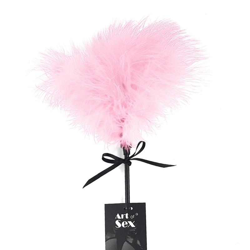 SO6967 Щекоталка со шлепалкой Пика Art of Sex - Puff Peak, цвет Розовый
