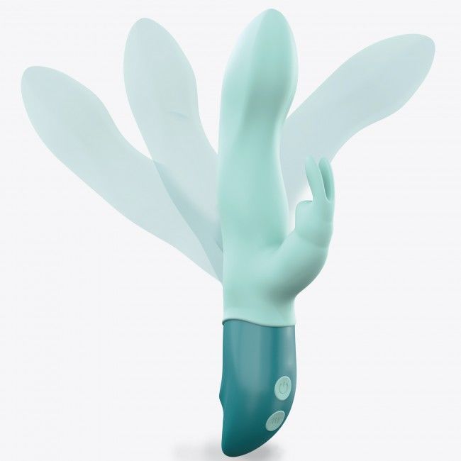 SO3351 Вибратор-кролик Love To Love Hello Rabbit Menthe с гибким стволом и стимуляцией точки G, 2 мотора