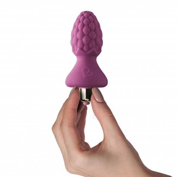 RO1491 Анальный вибростимулятор Rocks Off Ass-Berries 7 Raspberry