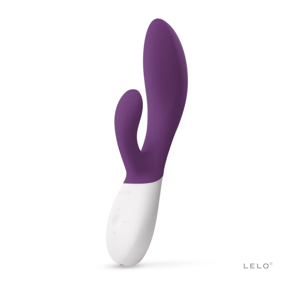 SO8081 Вибратор-кролик LELO Ina Wave 2 Plum, манящее движение ствола + вибрации