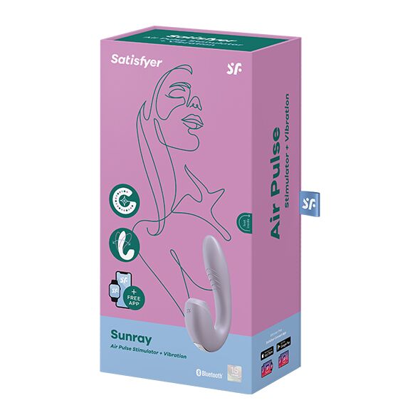 SO6111 Вакуумный смарт вибратор Satisfyer Sunray Lilac, 4 положения ствола