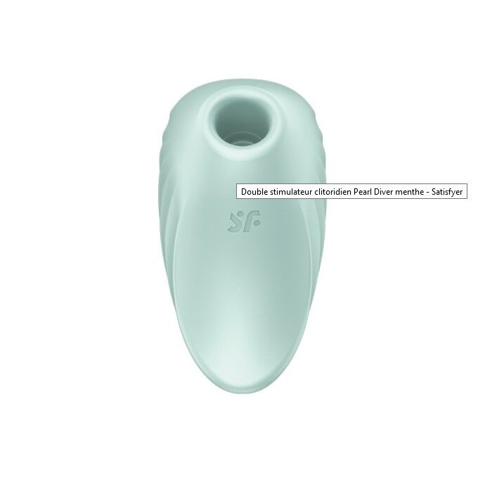 SO6077 Вакуумный клиторальный стимулятор с вибрацией Satisfyer Pearl Diver Mint