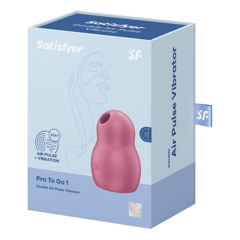 SO7800 Вакуумный стимулятор с вибрацией Satisfyer Pro To Go 1 Red