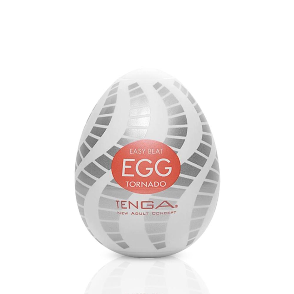 SO5490 Мастурбатор-яйцо Tenga Egg Tornado со спирально-геометрическим рельефом