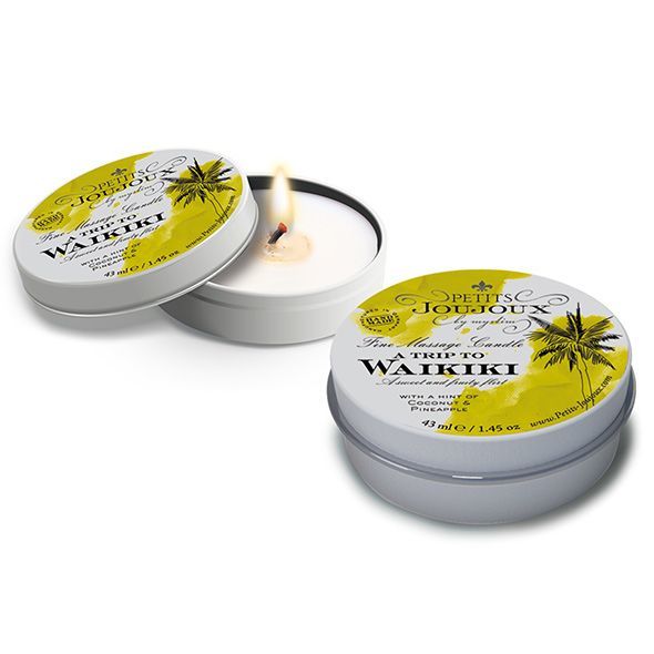 SO3173 Массажная свечa Petits Joujoux - Waikiki Beach - Coconut and Pineapple (43 мл) с афродизиаками