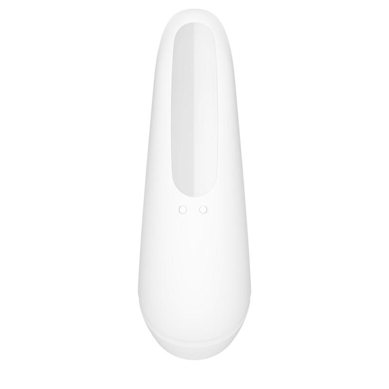 SO3781 Вакуумный клиторальный стимулятор Satisfyer Curvy 1+ White с управлением через интернет