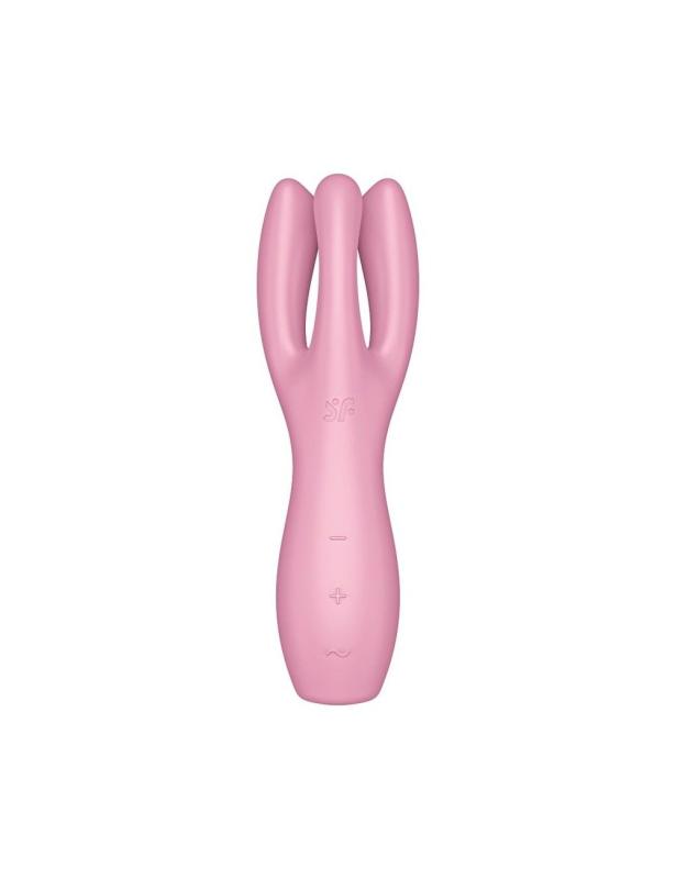 SO6101 Клиторальный вибратор Satisfyer Threesome 3 Pink с тремя пальчиками