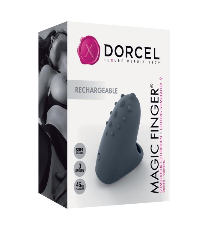 SO1418 Вибратор на палец Dorcel MAGIC FINGER Black перезаряжаемый, 3 режима работы