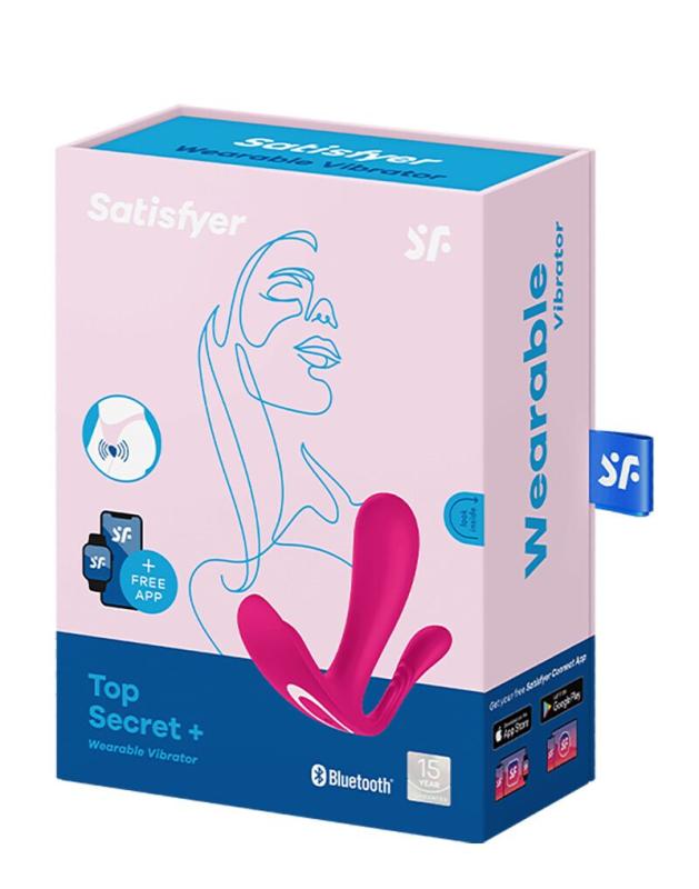 SO6734 Двойной смарт-вибратор в трусики Satisfyer Top Secret+ Pink