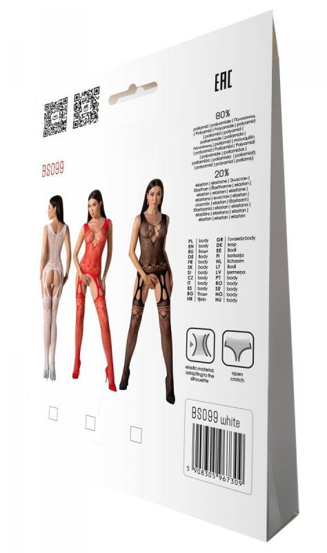 SO8940 Бодістокінг Passion BS099 white