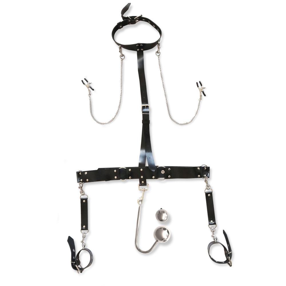 SO8322 Бондажный набор с металлическим анальным крюком №4 Art of Sex Bridget Bondage set with anal hook №4