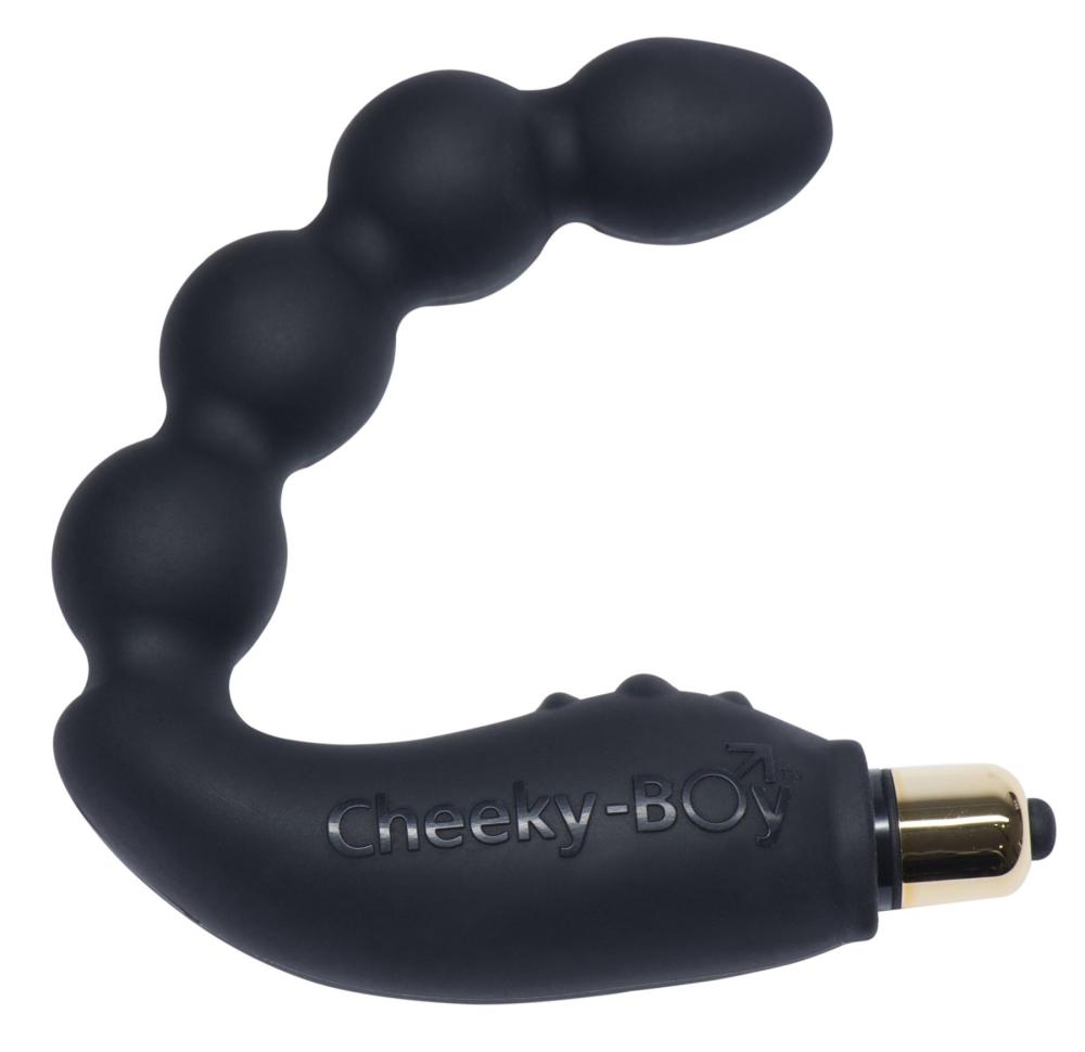 RO1692 Вибромассажер простаты Rocks Off Cheeky-Boy Black, массаж промежности, макс диаметр 3,5см