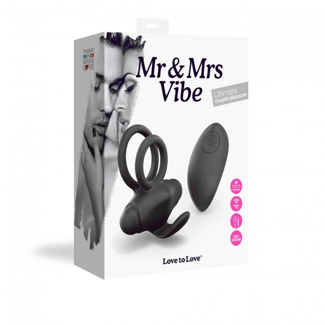 SO3822 Эрекционное виброкольцо Love To Love Mr & Mrs VIBE с пультом д/у
