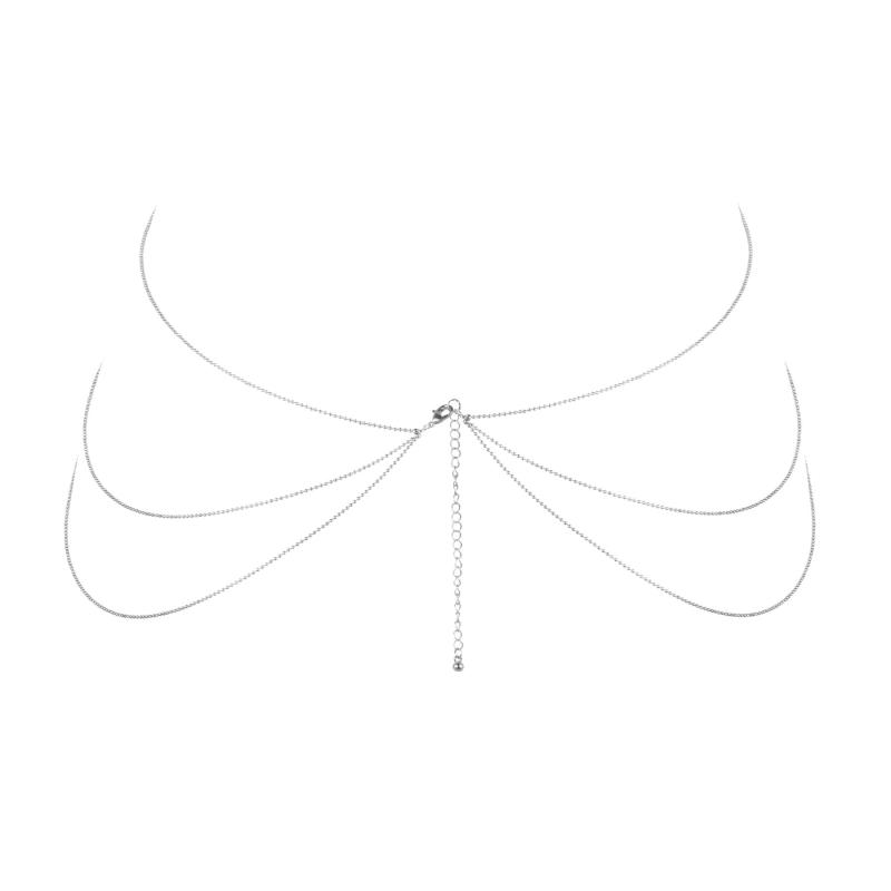 SO5923 Цепочка для тела Bijoux Indiscrets Magnifique 8 Body Chain — Silver