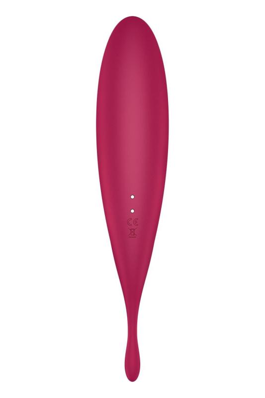 SO6715 Смарт-вибратор для клитора с вакуумной стимуляцией Satisfyer Twirling Pro+ dark red