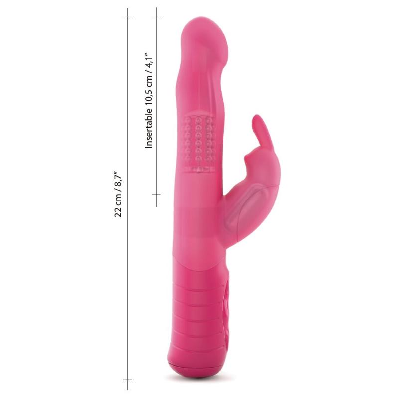 SO8680 Вибратор-кролик Dorcel Baby Rabbit Magenta 2.0 с жемчужным массажем и вращающейся головкой
