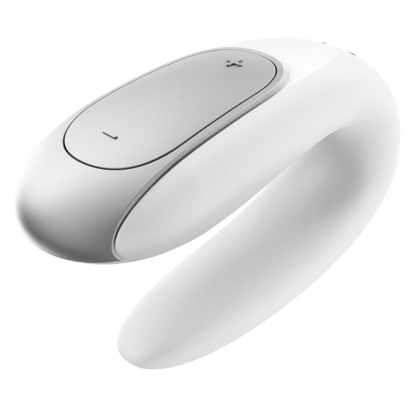 SO5057 Смарт-вибратор для пар Satisfyer Double Fun (White) с пультом ДУ